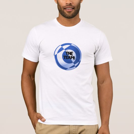 サッカー・オール・ブルー Tシャツ (正面)