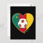 サッカー「カメルーン」サッカーチーム、フュトボルドカメルーン ポストカード (正面/裏面)