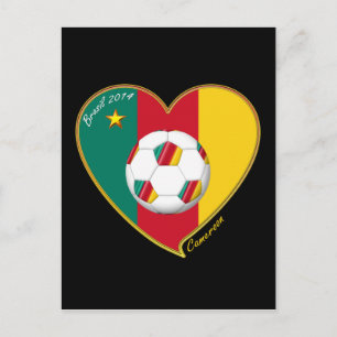 サッカー「カメルーン」サッカーチーム、フュトボルドカメルーン ポストカード