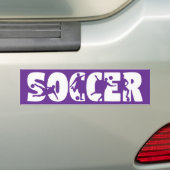 サッカー カー  バンパーステッカー (車上)