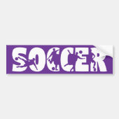 サッカー カー  バンパーステッカー (正面)