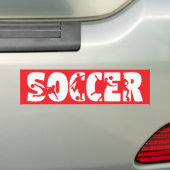 サッカー カー バンパーステッカー (車上)