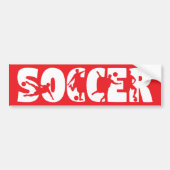 サッカー カー バンパーステッカー (正面)