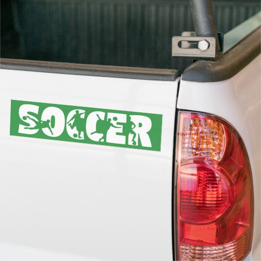 サッカー カー  バンパーステッカー (トラック上)
