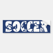 サッカー カー  バンパーステッカー (正面)