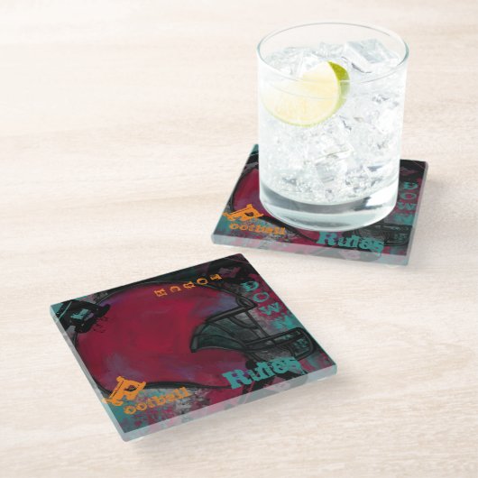 サッカー ガラスコースター (アングル)