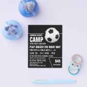 サッカー·キャンプのチラシ広告，サッカーボール チラシ (シングル)