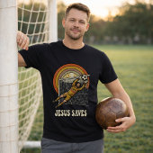 サッカー キリスト教 信仰 ゴールキーパー Tシャツ