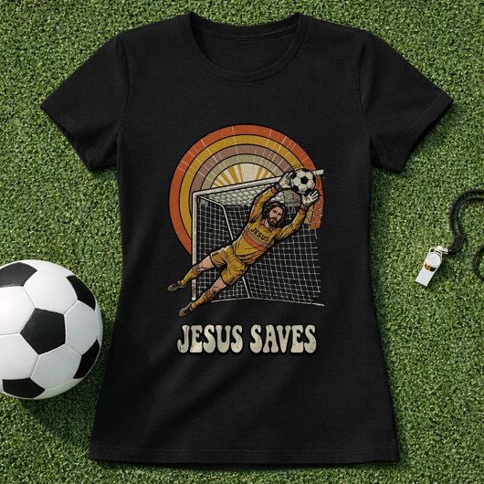 サッカー キリスト教 信仰 ゴールキーパー Tシャツ