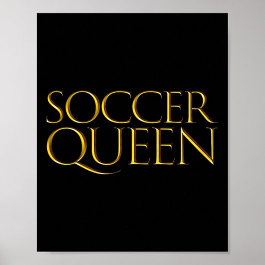 サッカー・クイーン かわいい母の日 サッカー・ママ ポスター (正面)