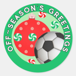 サッカー クリスマス ホリデー ギフト ステッカー