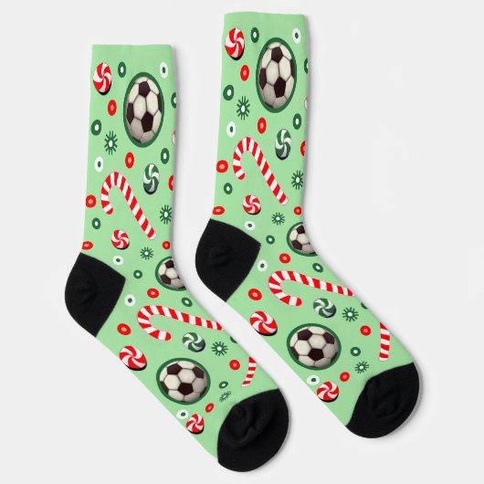 サッカー クリスマス ホリデー ソックス (右)