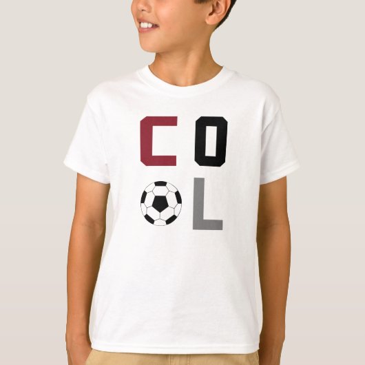 サッカー クール ユニセックス キッズTシャツ Tシャツ (正面)