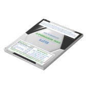 サッカー·グリーン·ブルー·パーティーがキャンディー·ラッパーに ノートパッド (回転)