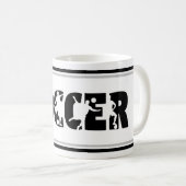 サッカー コーヒーマグ コーヒーマグカップ (正面右)