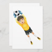 サッカー·ゴアリー 招待状 (正面/裏面)