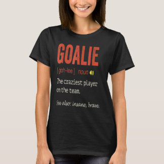 サッカー ゴールキーパー ホッケー ゴールキーパー ゴールテンダー ディフェンダー Tシャツ