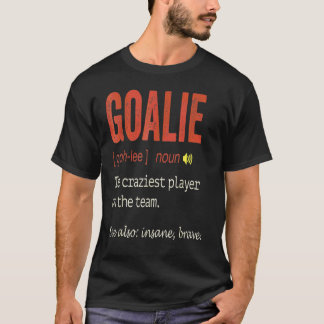 サッカー ゴールキーパー ホッケー ゴールキーパー ゴールテンダー ディフェンダー Tシャツ