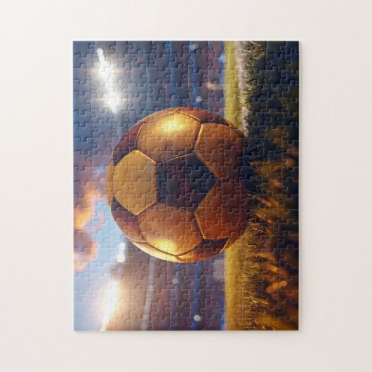 サッカー - ゴールデンボール ジグソーパズル (縦)
