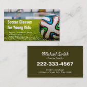 サッカー/サッカーのクラススタイリッシュコーチとユニーク 名刺 (正面/裏面)