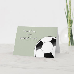 サッカー&サッカーのコーチにありがとう サンキューカード