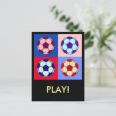 サッカー/サッカーアート ポストカード (スタンド正面)