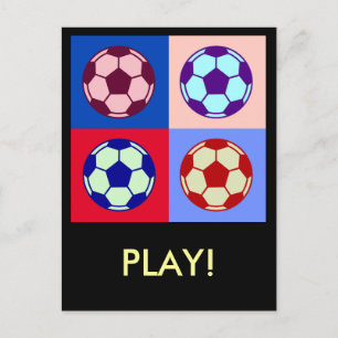 サッカー/サッカーアート ポストカード