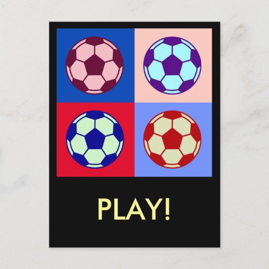 サッカー/サッカーアート ポストカード (正面)