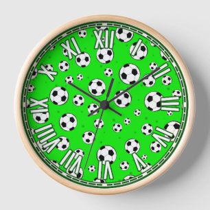 サッカー/サッカーインスパイアデザイン 壁時計