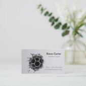 サッカー、サッカーコーチまたはプレーヤーゲーマースポーツチーム 名刺 (スタンド正面)