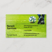 サッカー |サッカースポーツコーチ 名刺 (正面)
