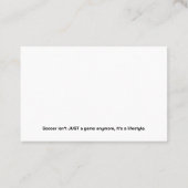 サッカー |サッカースポーツコーチ 名刺 (裏面)