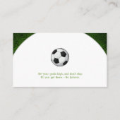 サッカー |サッカースポーツコーチ 名刺 (裏面)