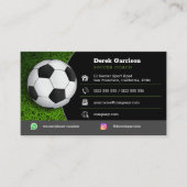 サッカー |サッカースポーツコーチ 名刺 (正面)