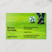 サッカー |サッカースポーツコーチ 名刺 (正面)
