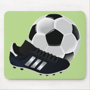 サッカー/サッカーテーマの球 マウスパッド