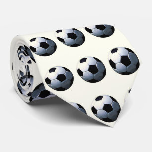 サッカー – サッカーボールのアートワーク ネクタイ