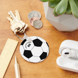 サッカー&サッカーボールのキーチェーン（名前と番号） キーホルダー