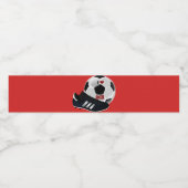 サッカー、サッカーボール、シューズが大好き ペットボトルラベル (シングルラベル)