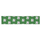 サッカー、サッカーボール（名前と番号あり） ショートテーブルランナー (横)