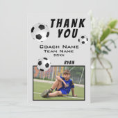 サッカー/サッカー感謝コーチフォトカード サンキューカード (スタンド正面)