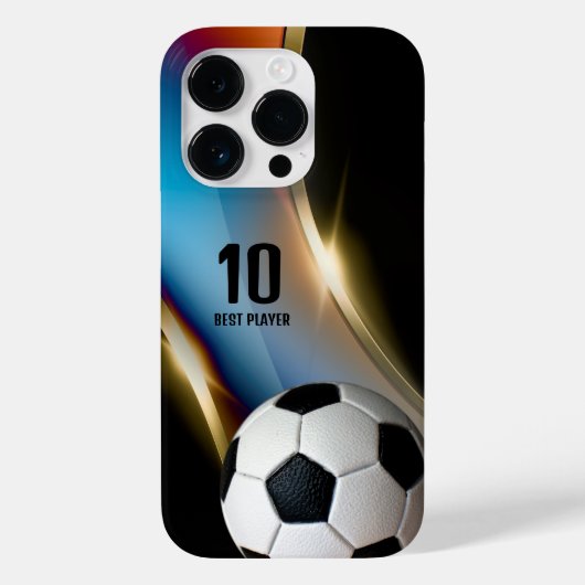 サッカー |サッカー最高の選手番号 Case-Mate iPhoneケース (裏面)