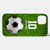 サッカー |サッカー最高の選手番号 Case-Mate iPhoneケース (裏面 (横))