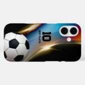 サッカー |サッカー最高の選手番号 Case-Mate iPhoneケース (裏面 (横))