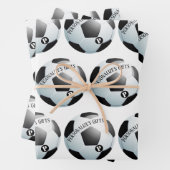 サッカー·サッカー·カスタムのモノグラム名 ラッピングペーパーシート (インサイチュ)