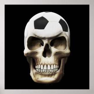 サッカー（サッカー）スカル ポスター