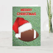 サッカー&サンタクロースカスタムクリスマスカード カード (正面)
