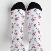 サッカー サンタ クリスマス ソックス (上部)