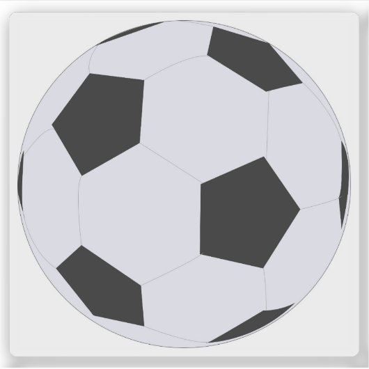 サッカー シール (正面)