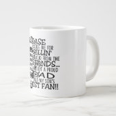 サッカー – ジャンボマグカップ ジャンボコーヒーマグカップ (正面右)